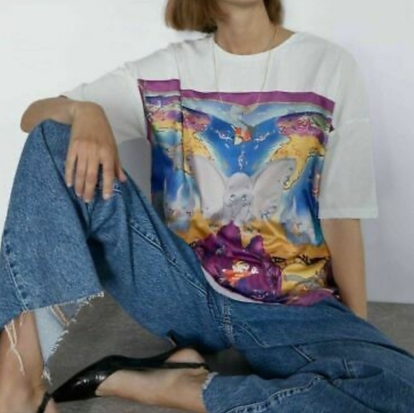Zara x Disney Dumbo Shortsleeve Tee, Small - Picture 1 of 10